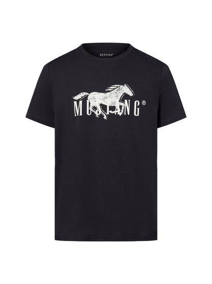 Mustang T-Shirt Herren Baumwolle bedruckt
