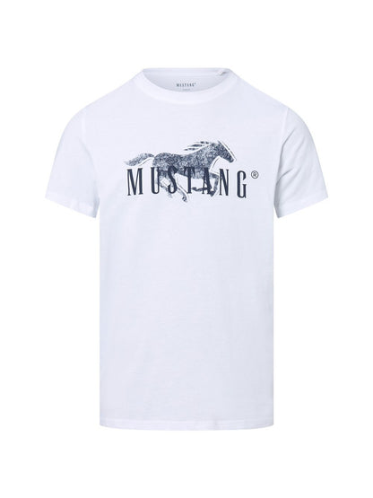 Mustang T-Shirt Herren Baumwolle bedruckt