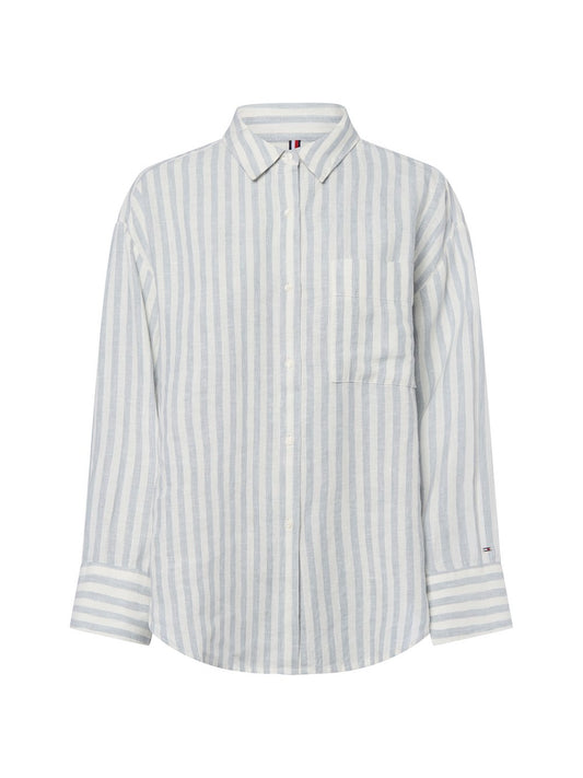 Tommy Hilfiger Leinen-Hemdbluse Damen gestreift