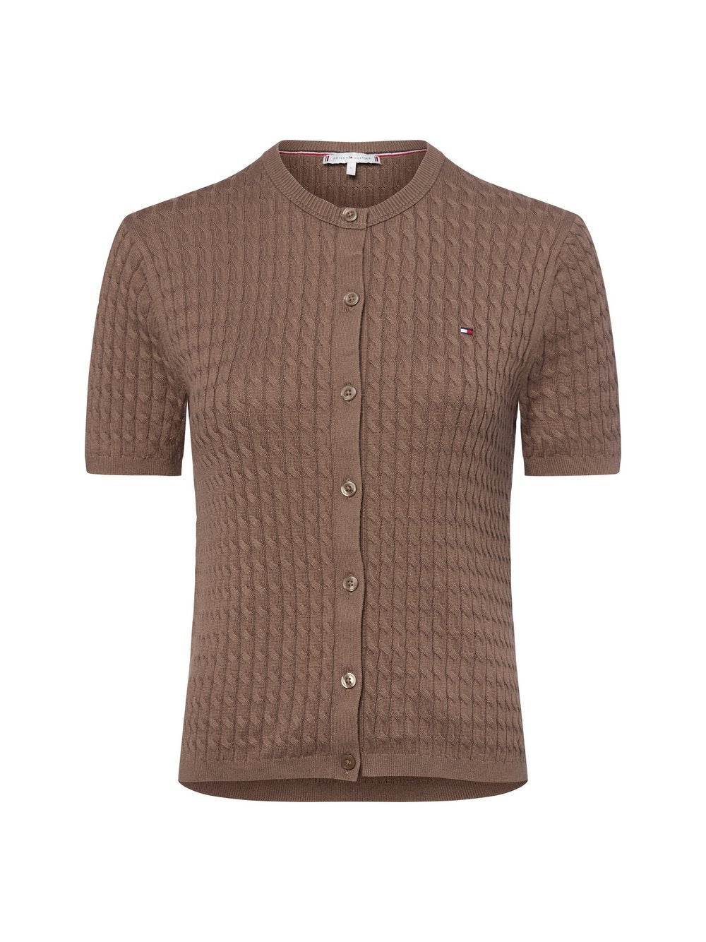 Tommy Hilfiger Kurzarm-Strickjacke Damen Baumwolle