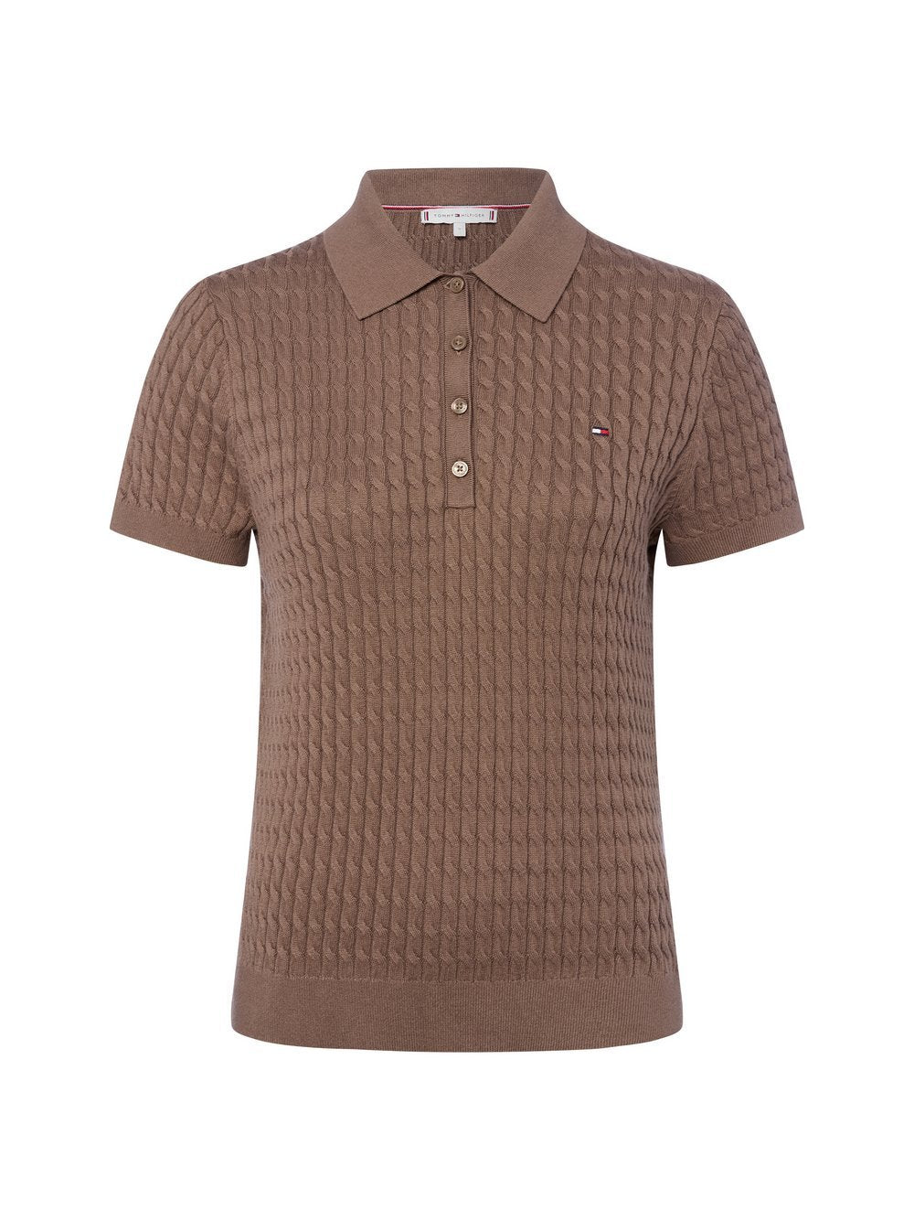 Tommy Hilfiger Poloshirt aus Strick Damen Baumwolle