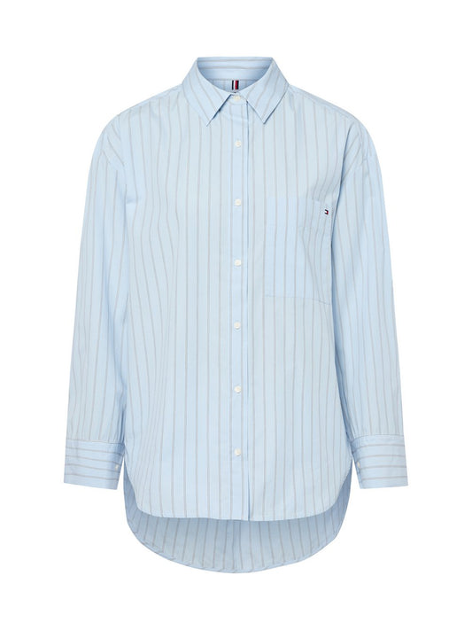 Tommy Hilfiger Hemdbluse Damen Baumwolle gestreift