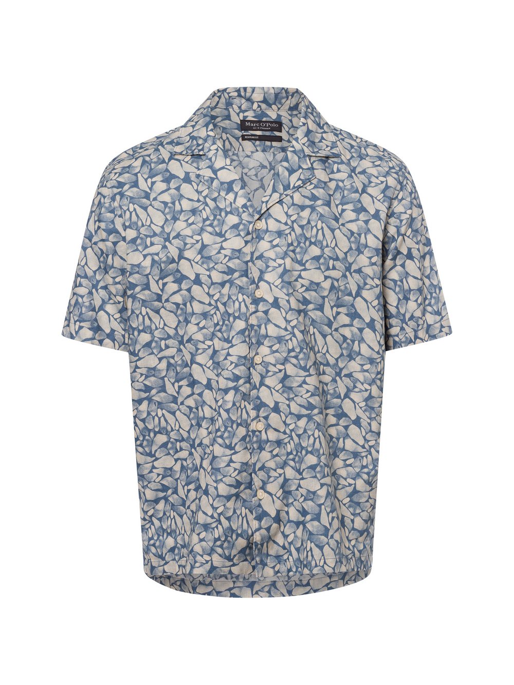 Marc O'Polo Kurzarm-Hemd mit Leinen-Anteil Herren Regular Fit