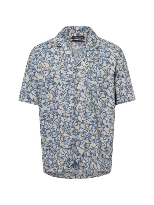 Marc O'Polo Kurzarm-Hemd mit Leinen-Anteil Herren Regular Fit