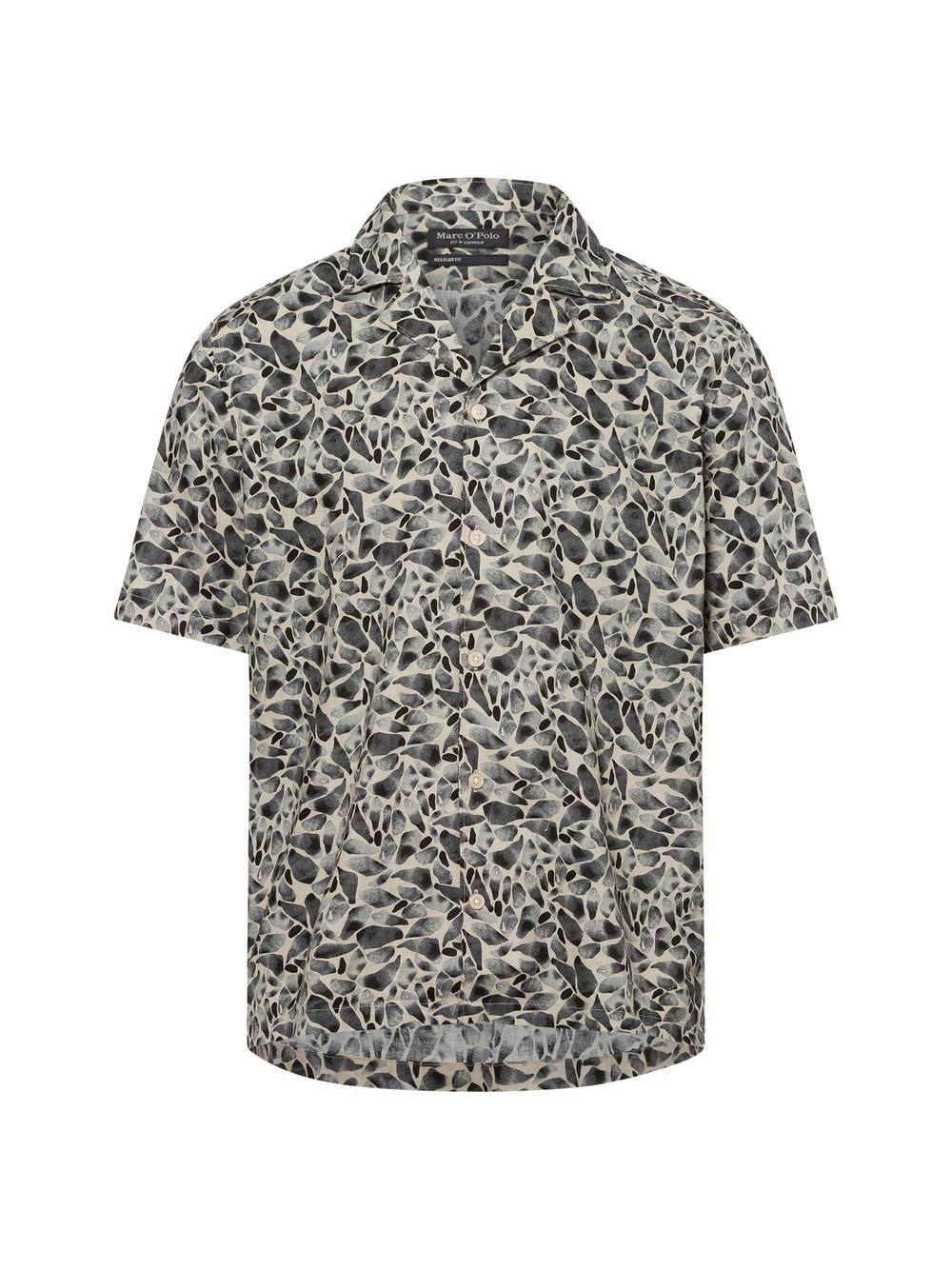 Marc O'Polo Kurzarm-Hemd mit Leinen-Anteil Herren Regular Fit
