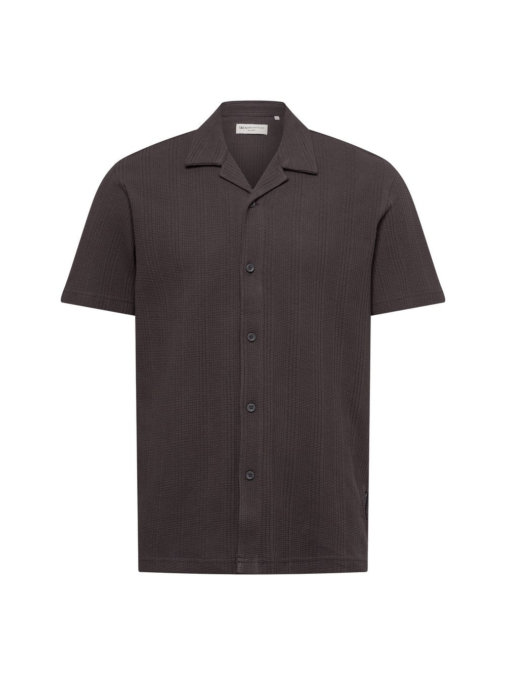 Tom Tailor Denim Kurzarm-Freizeithemd Herren Comfort Fit Baumwolle strukturiert