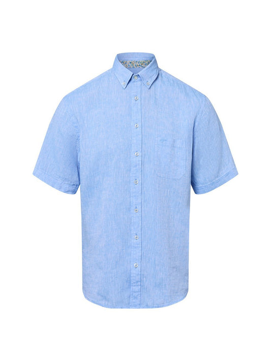 Fynch-Hatton Freizeithemd mit Leinen-Anteil Herren Regular Fit meliert