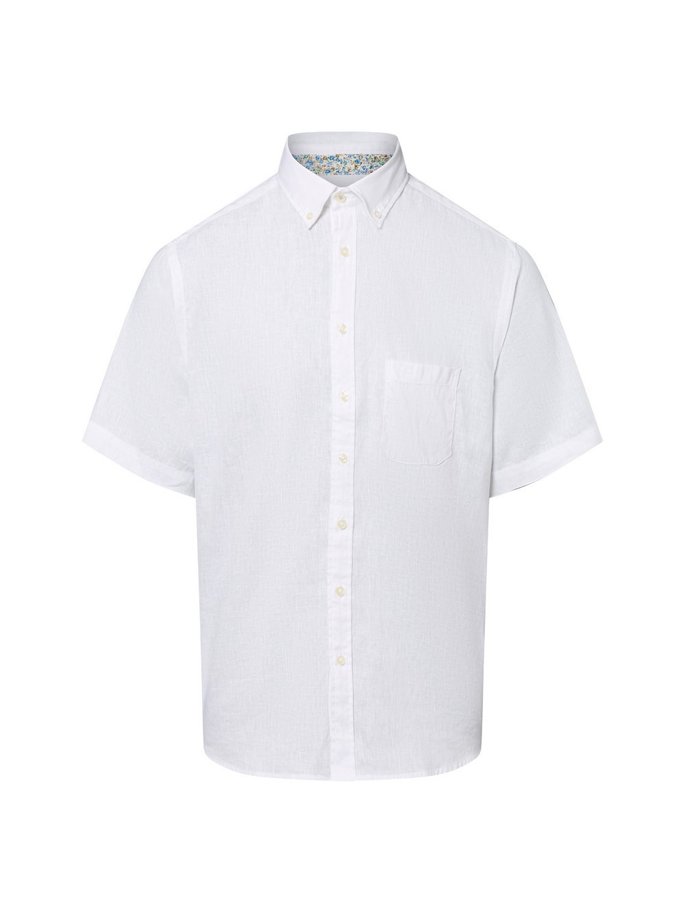 Fynch-Hatton Freizeithemd mit Leinen-Anteil Herren Regular Fit meliert