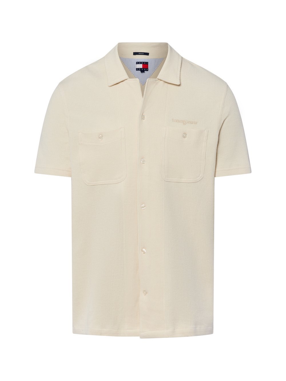 Tommy Jeans Kurzarmhemd Herren Regular Fit Baumwolle