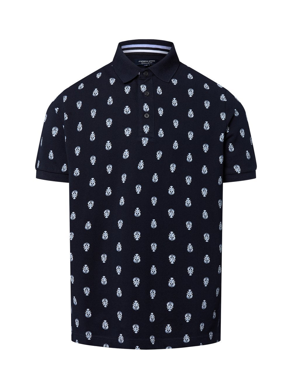 Andrew James Poloshirt Herren Baumwolle bedruckt