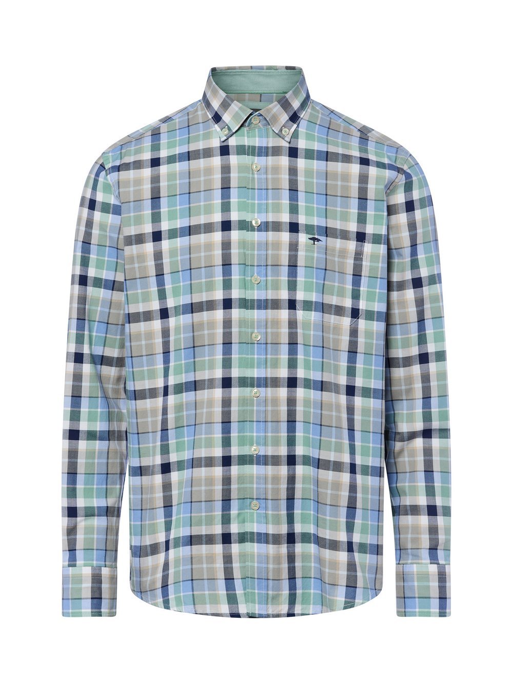 Fynch-Hatton Hemd Herren Regular Fit Baumwolle kariert