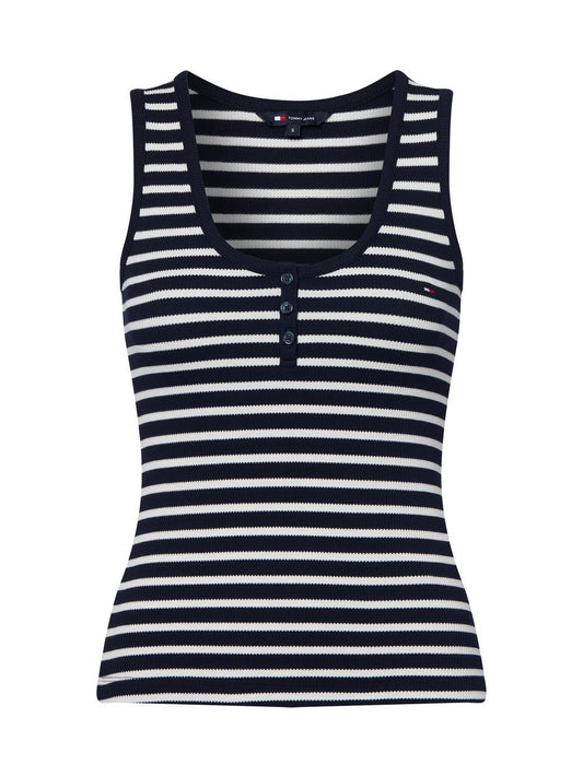Tommy Jeans Top Damen Baumwolle gestreift