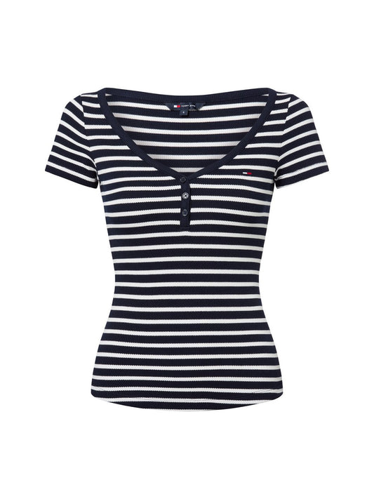 Tommy Jeans T-Shirt Damen Baumwolle gestreift