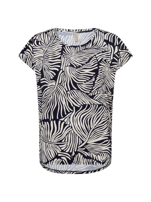 soyaconcept® T-Shirt Damen Lyocell gemustert