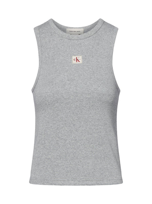 Calvin Klein Jeans Top Damen Baumwolle meliert