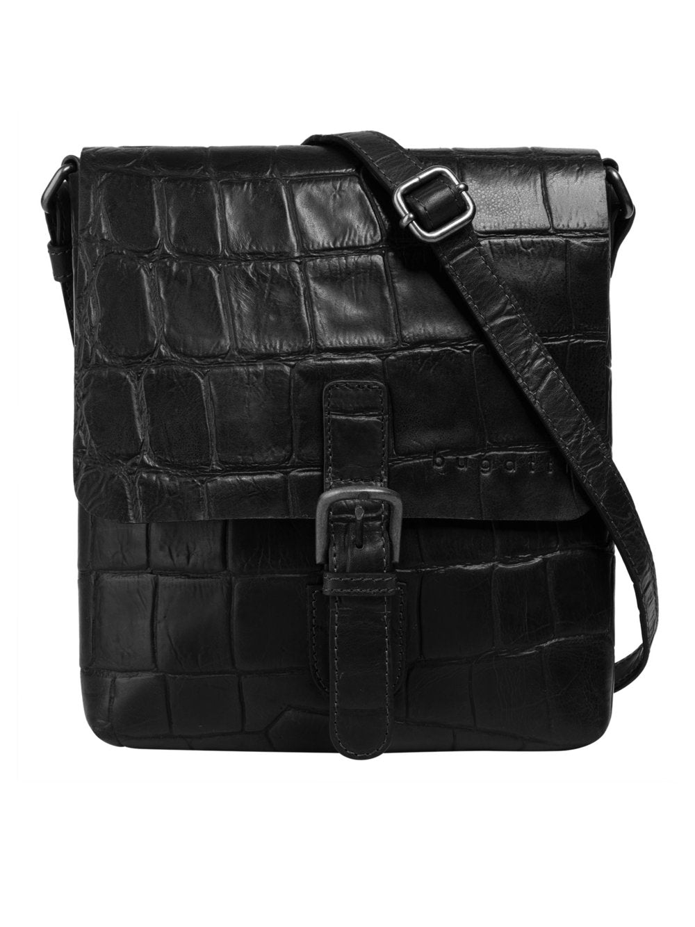 Bugatti Umhängetasche Damen Leder gemustert