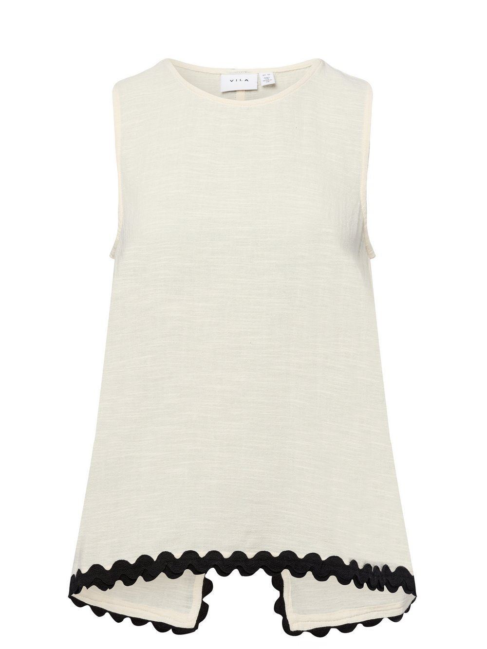 Vila Top Damen Baumwolle meliert