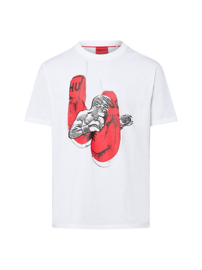 HUGO T-Shirt Herren Baumwolle bedruckt