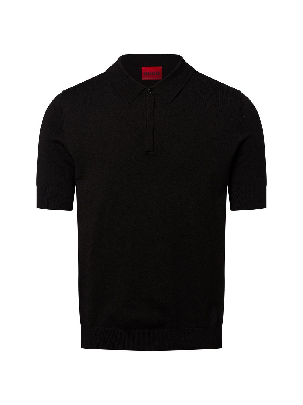 HUGO Strick-Poloshirt Herren Feinstrick