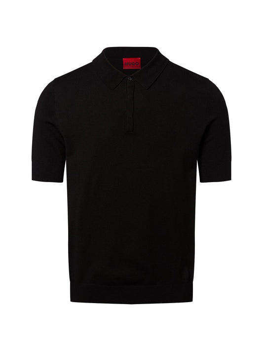 HUGO Strick-Poloshirt Herren Feinstrick