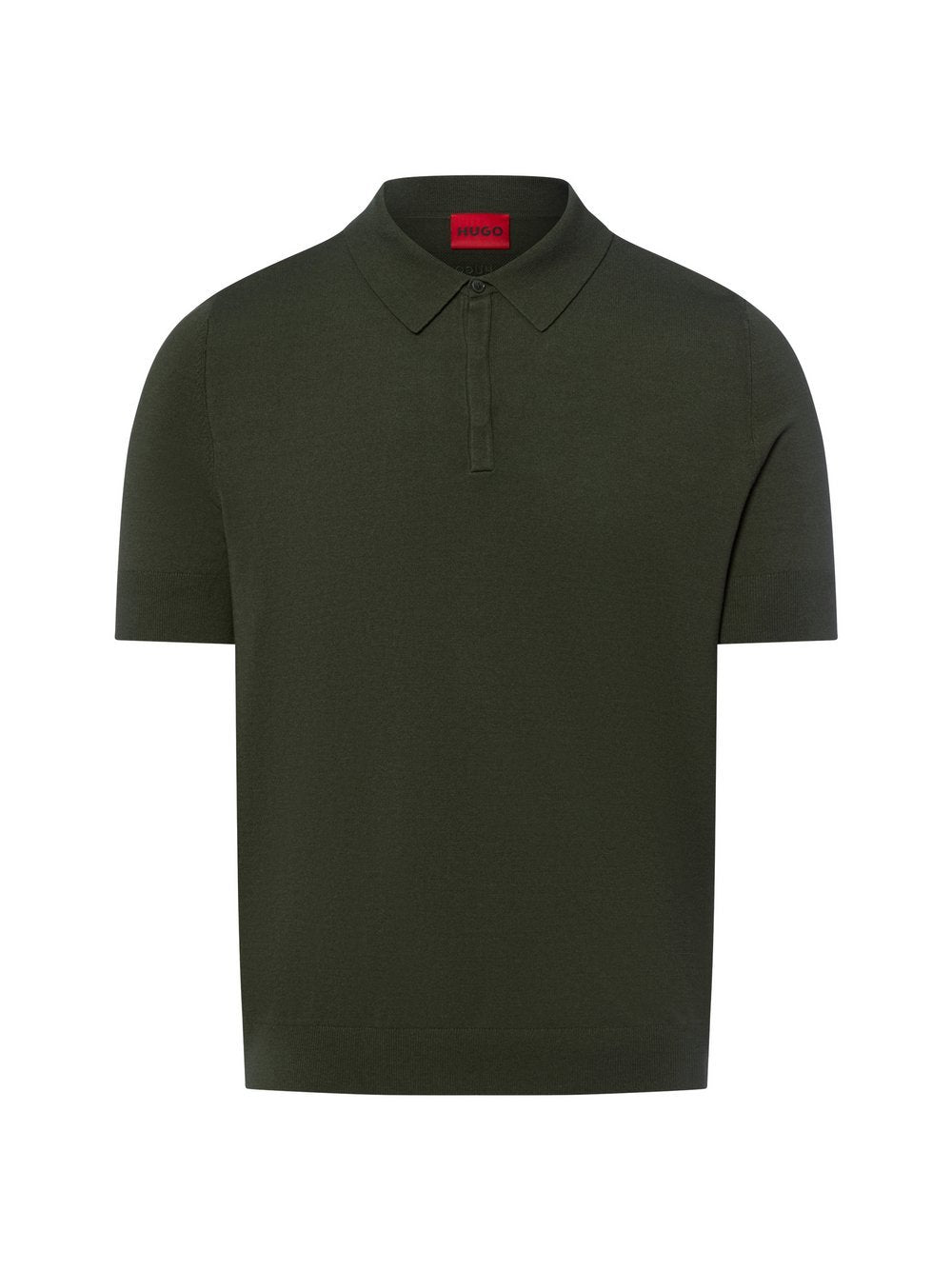 HUGO Strick-Poloshirt Herren Feinstrick