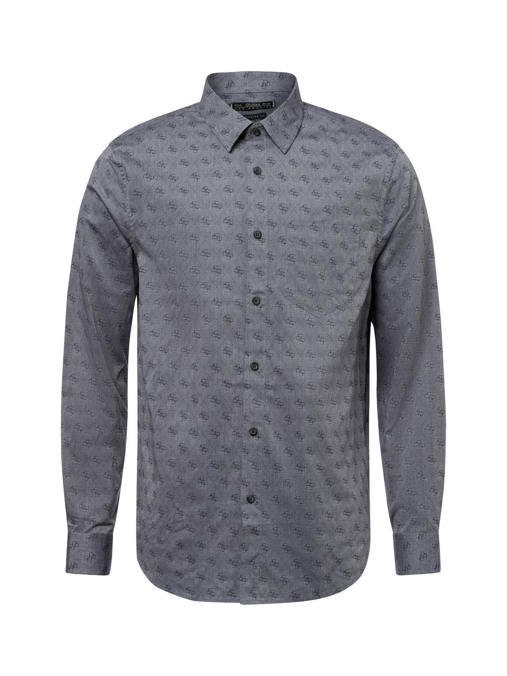 GUESS Businesshemd Herren Regular Fit Baumwolle gemustert