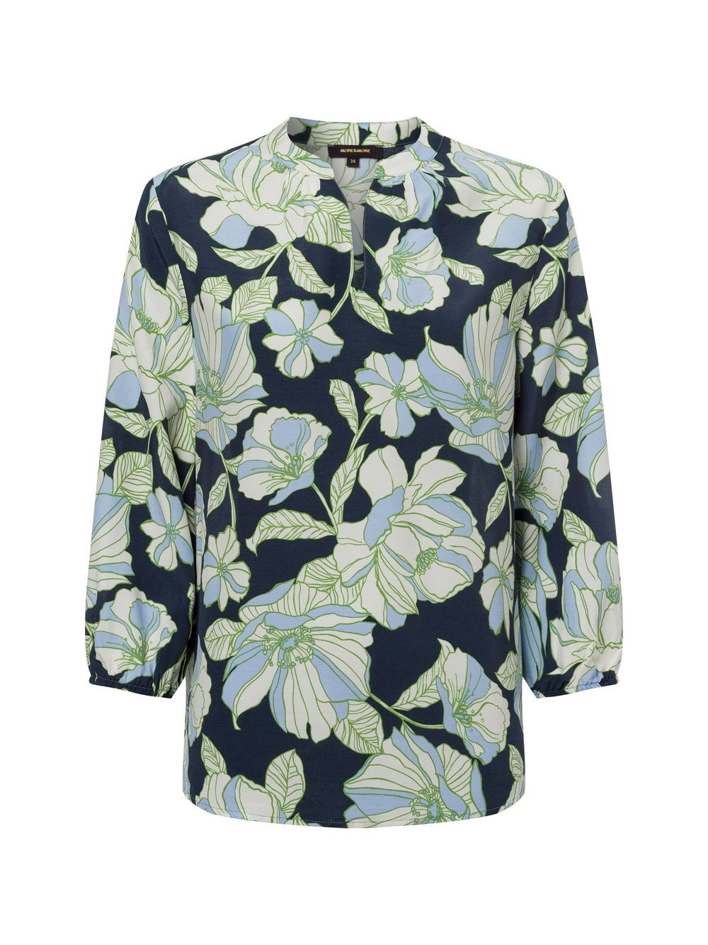 More & More Blusenshirt Damen Viskose gemustert
