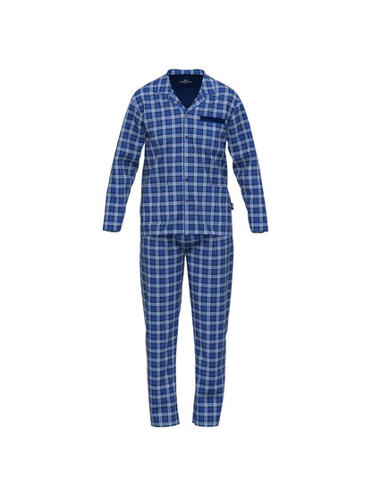 GÖTZBURG Pyjama Herren Baumwolle kariert