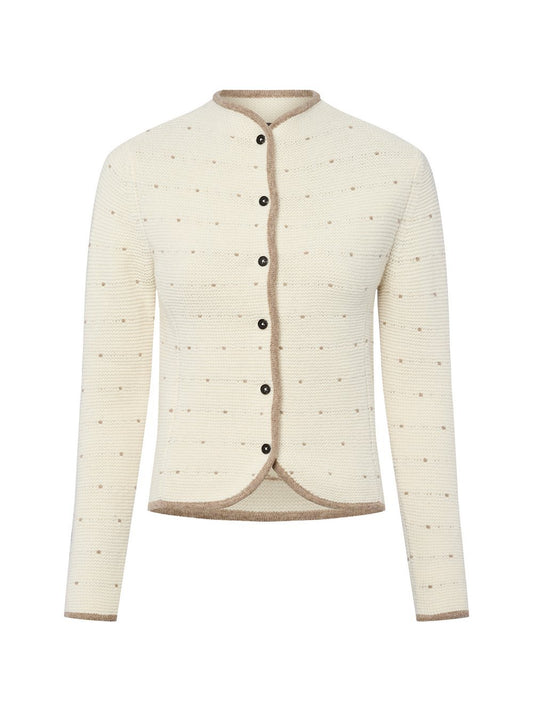 Franco Callegari Woll-Strickjacke Damen Wolle strukturiert