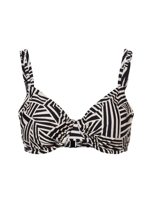 Lascana Bikini-Top Damen Mikrofaser gemustert