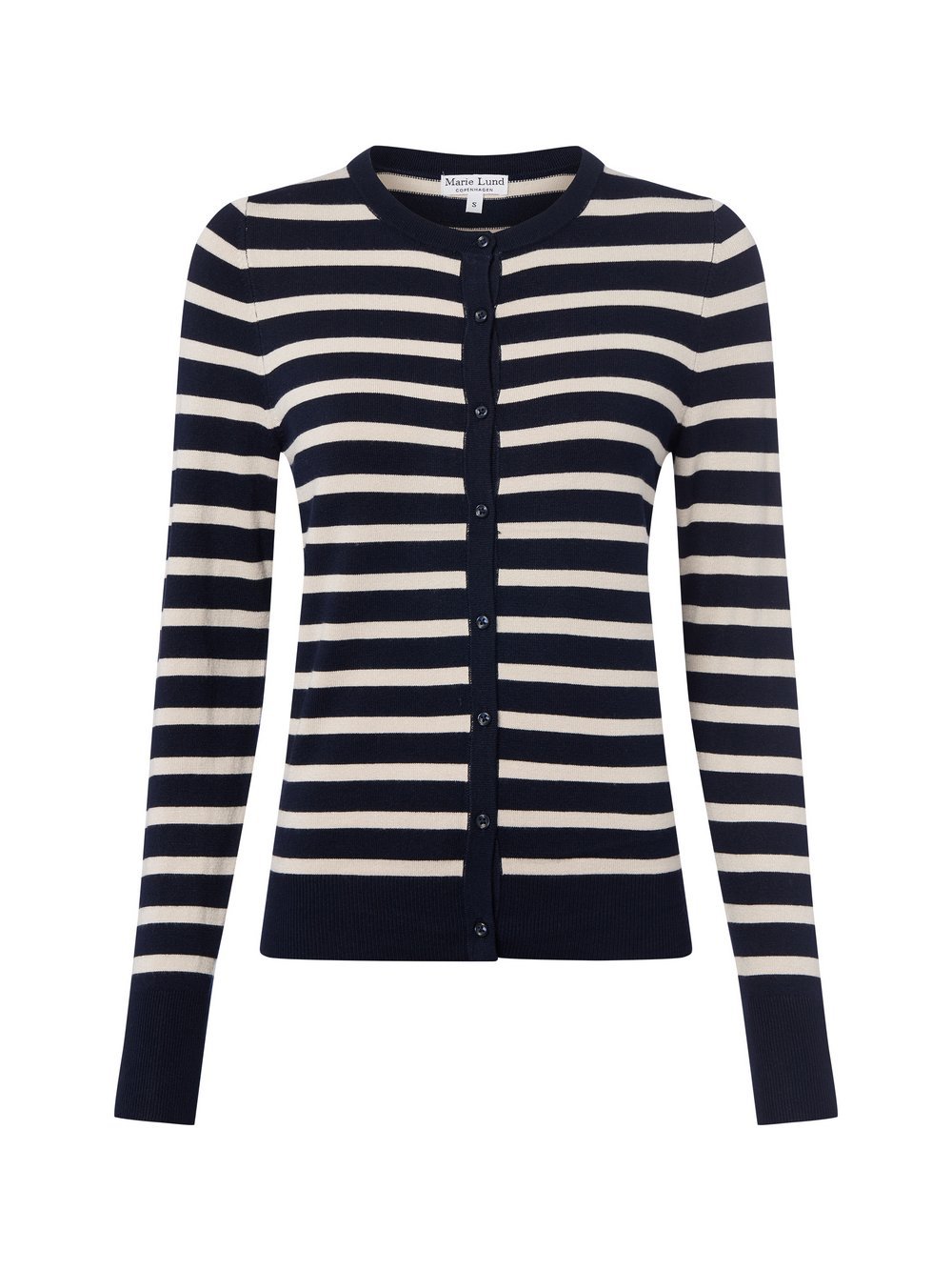 Marie Lund Strickjacke Damen Viskose gestreift