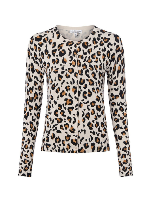 Marie Lund Strickjacke Damen Viskose gemustert