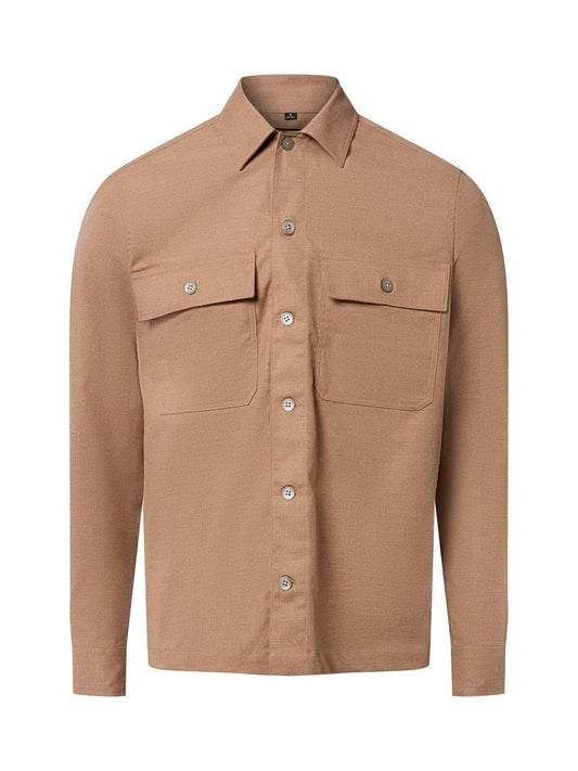 Finshley & Harding Hemd mit Wollanteil Herren Regular Fit