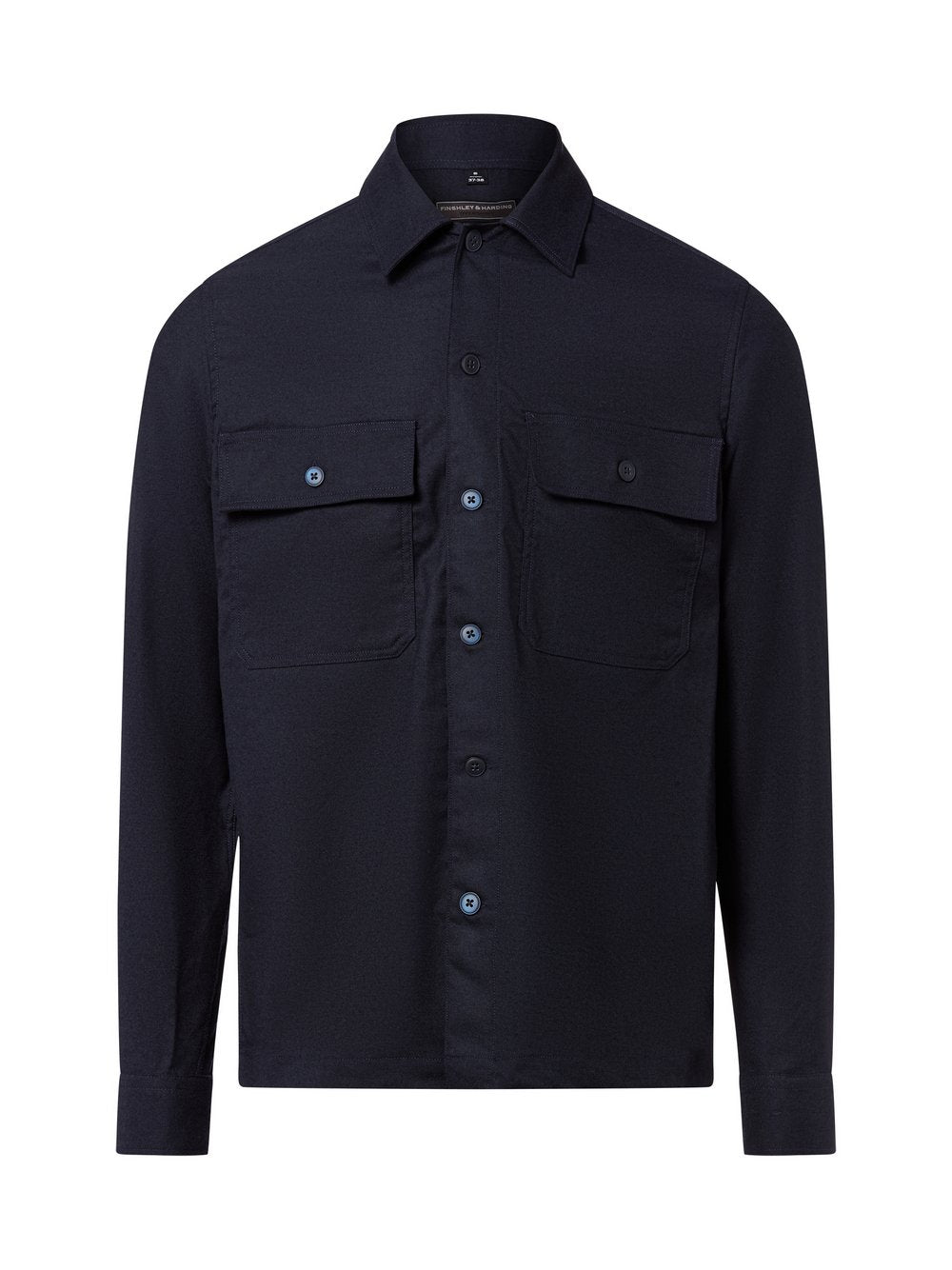 Finshley & Harding Hemd mit Wollanteil Herren Regular Fit