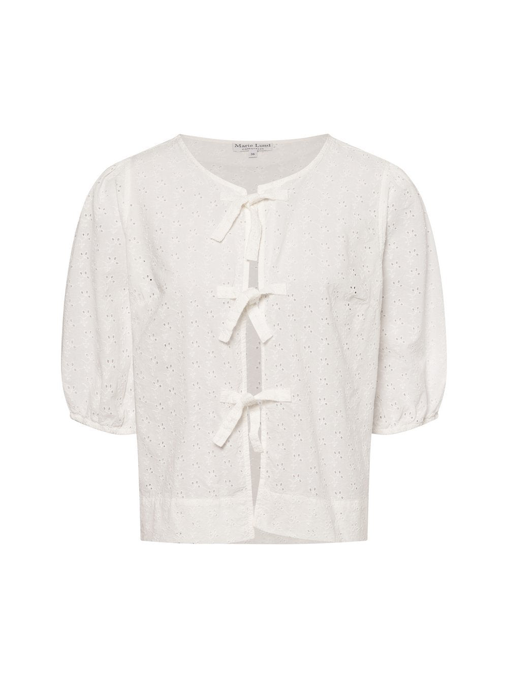 Marie Lund Bluse Damen Baumwolle strukturiert