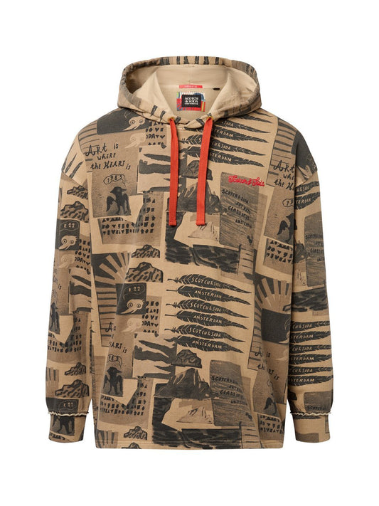 Scotch & Soda Kapuzenpullover Herren Sweat bedruckt