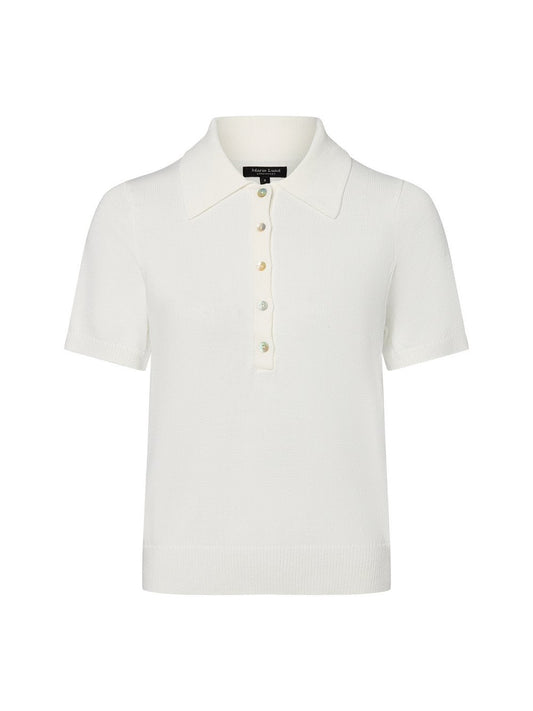 Marie Lund Strickpoloshirt Damen Viskose