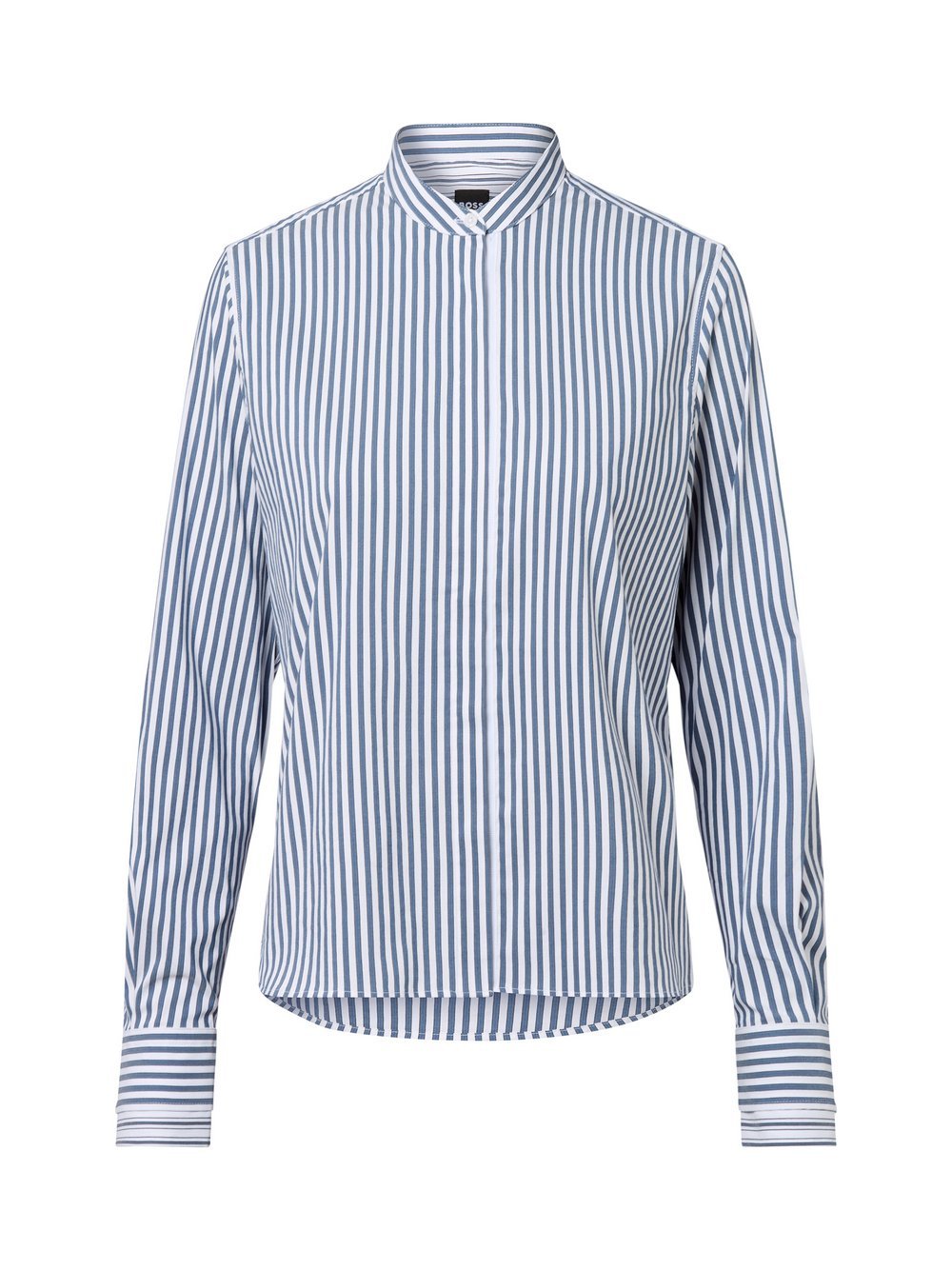 BOSS Hemdbluse Damen Baumwolle gestreift