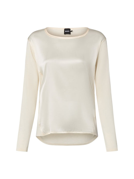 BOSS Langarmshirt mit Seide Damen