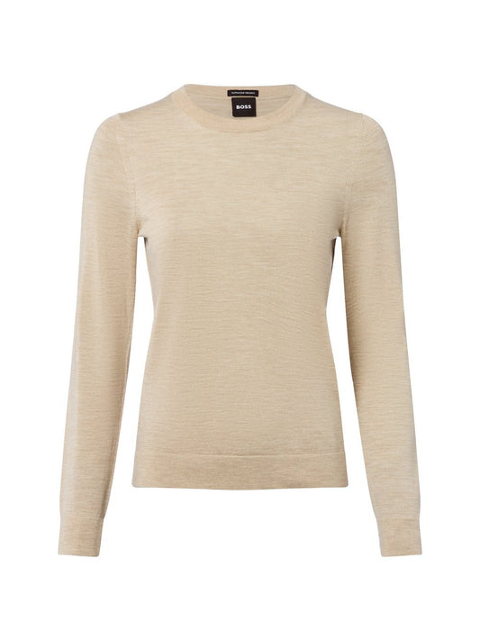 BOSS Sttrickpullover Damen Schurwolle