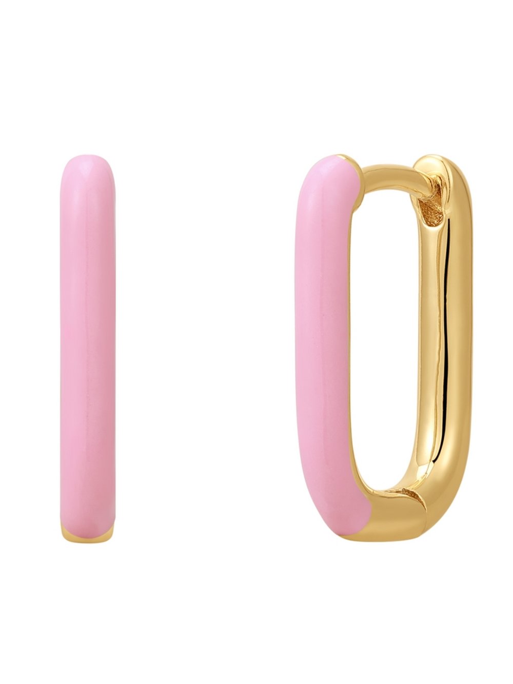 Glanzstücke München Creolen Sterling gelbgold Emaille Damen Sterlingsilber