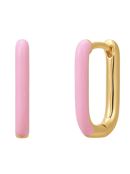 Glanzstücke München Creolen Sterling gelbgold Emaille Damen Sterlingsilber