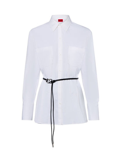 HUGO Hemdbluse Damen Baumwolle