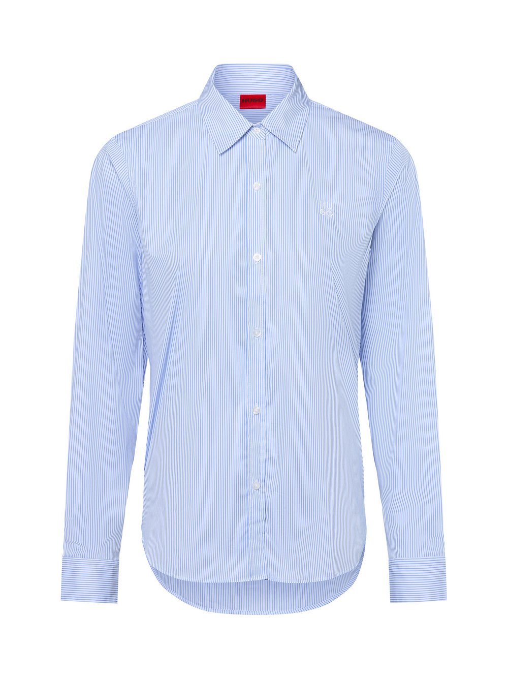 HUGO Hemdbluse Damen Baumwolle gestreift