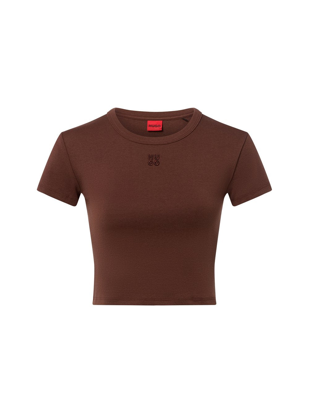 HUGO Crop Shirt Damen Baumwolle