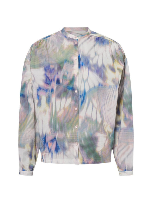 BOSS Bluse Damen Baumwolle gemustert