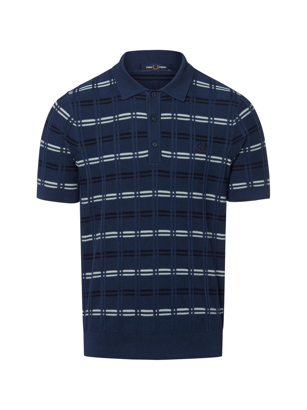 Fred Perry Poloshirt Herren Baumwolle kariert