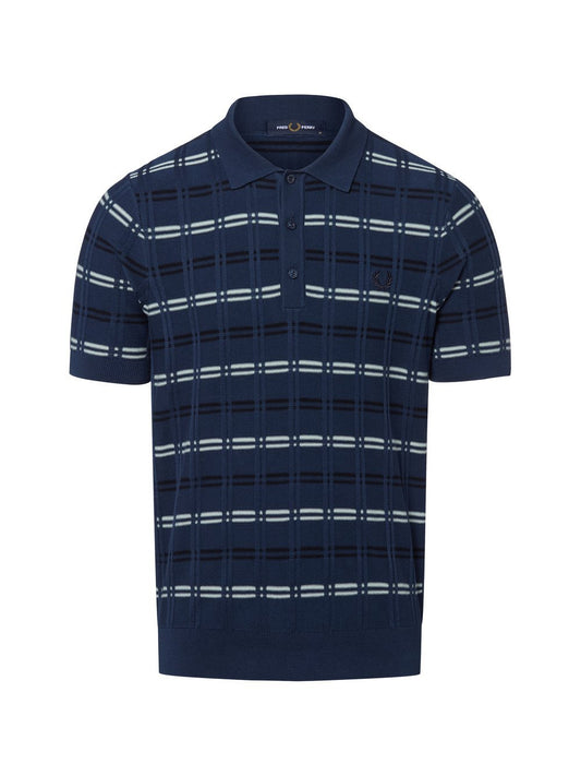 Fred Perry Poloshirt Herren Baumwolle kariert