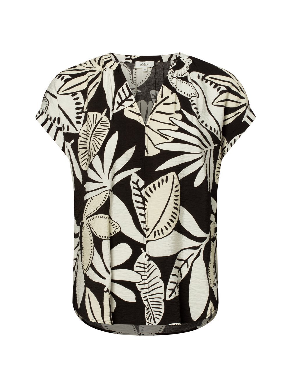 s.Oliver Blusenshirt Damen Viskose gemustert