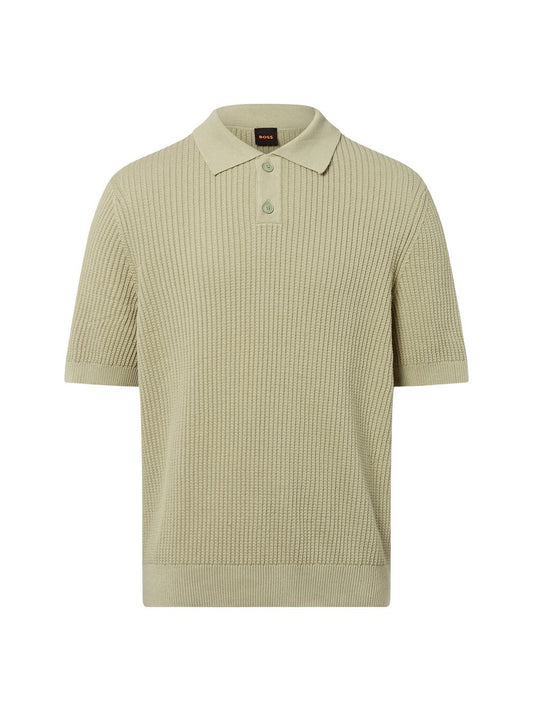 BOSS Strickpolo Herren Baumwolle
